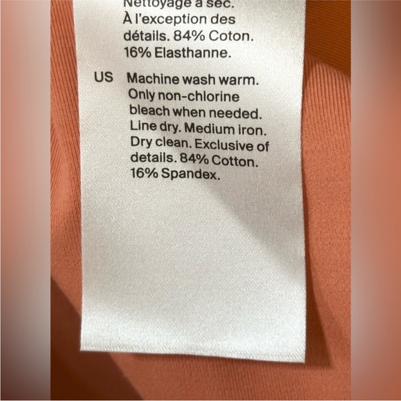 COS Open Back Midi Dress Orange Relaxed Fit Sleeveless Like New Size Medium - Picture 16 of 16